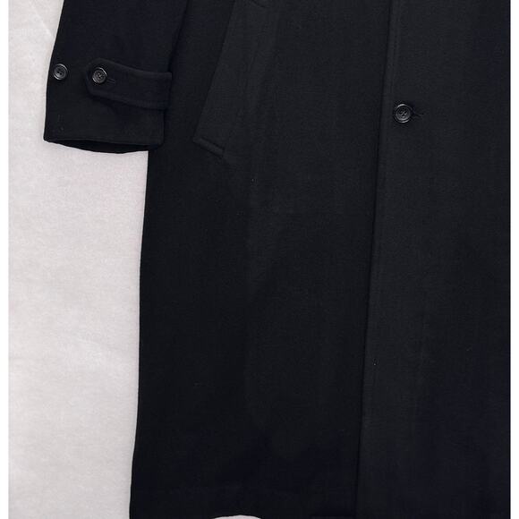 Comme Des Garcons Homme Plus Wool Black Overcoat Size L Minimalist Designer - Picture 7 of 9